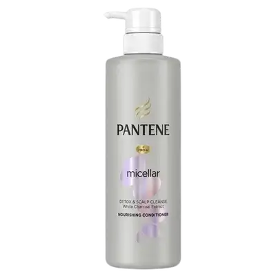 Micellar Detox & Scalp Cleanse White Charcoal Extract Nourishing Conditioner 530ml _ PANTENE