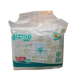 Kismo diapers No. 3, 34 pieces