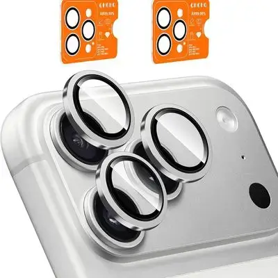HD Lens Protectors iPhone 17 Pro Max Silver