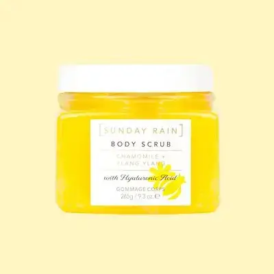 sunday rain body scrub ( chamomile + ylang ylang)