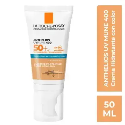 La Roche-Posay Anthelios Oil Control Gel Cream Dry Touch Tinted Sunscreen SPF 50 - 50ml | لاروش بوزيه كريم واقي شمسي مع لون بعامل حماية 50 - 50 مل