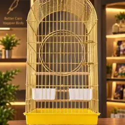 Elegant & Durable Gold Bird Cage
