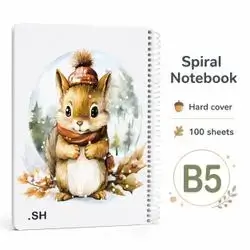Hardcover Spiral Notebook – B5 | 100 Sheets