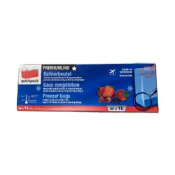 Quickpack Freezer Bags 20x1l 20p