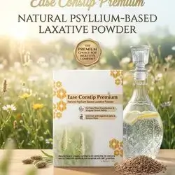 Ease Constip Premium Natural Psyllium-Based Laxative Powder (10 sachets)