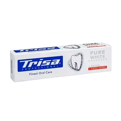 Pure White Advanced + Xylitol + Swiss Herbs Toothpaste 75ml _ Trisa