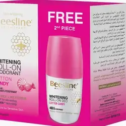 Beesline whitening Roll-on deo cotton candy 48HR 2x50ml