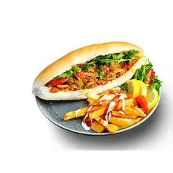 Sujuk Sandwich With Sauce