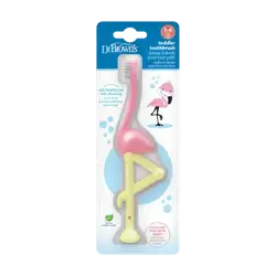 Toddler Toothbrush Flamingo 1-4 Years _ Dr. Brown's