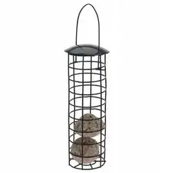 Metal Bird Feeder Black