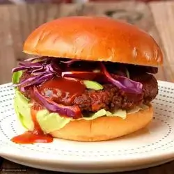 Meat Burger With BBQ