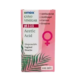 GYNO Vinegar Ph 3-3.5 Acetic Acid 120ml _ Emox
