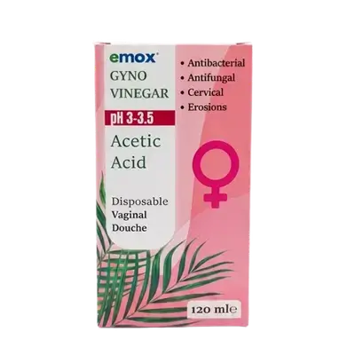 GYNO Vinegar Ph 3-3.5 Acetic Acid 120ml _ Emox