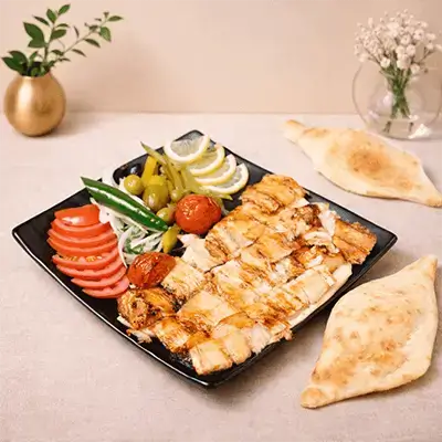 Half Chicken Shawarma Platter