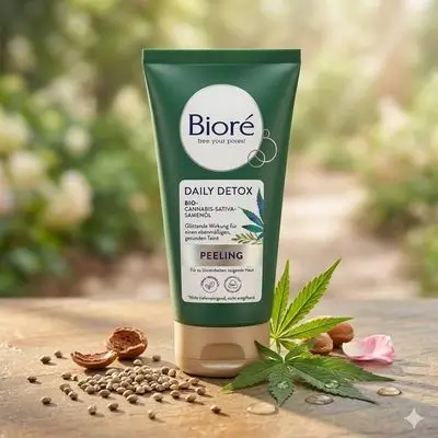 Bioré Daily Detox Bio-Cannabis-Sativa-Samenöl Peeling