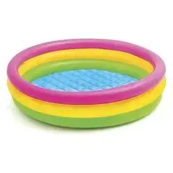 Intex 57412NP Sunset Glow Baby Pool, 3 Rings, Diameter 114 x 25 cm