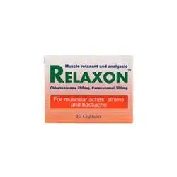Relaxon (Chlorzoxazone 250mg, Paracetamol 300mg) 30 Capsules_Jamjoom pharma