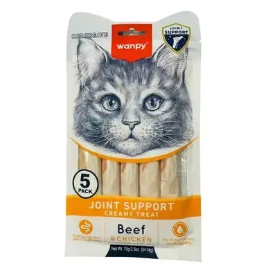 wanpy creamy treat joint support -beef&Chicken(5×14g)