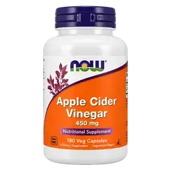 Apple Cider Vinegar 450mg 180 Veg Capsules _ now