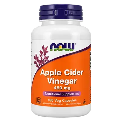 Apple Cider Vinegar 450mg 180 Veg Capsules _ now