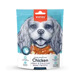 Chicken Jerky & Calcium Bone Twists 100G
