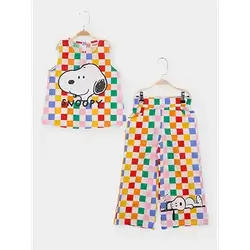 Sn21966- Snoopy Girl'S Set 2Pcs