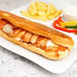 Chicken Shawarma With French Bun