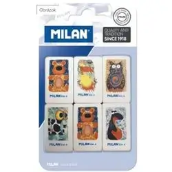 Milan Erasers 6pcs Bmm9202