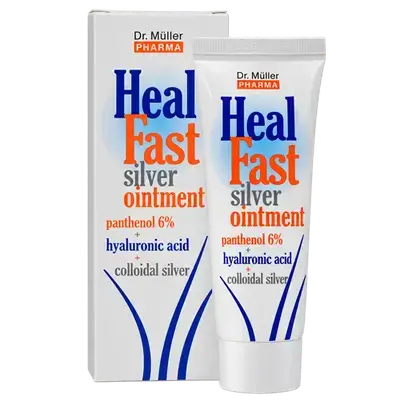 Heal Fast Ointment Panthenol 7% + Hyaluronic Acid + Colloidal Silver 50ml _ Dr.Muller