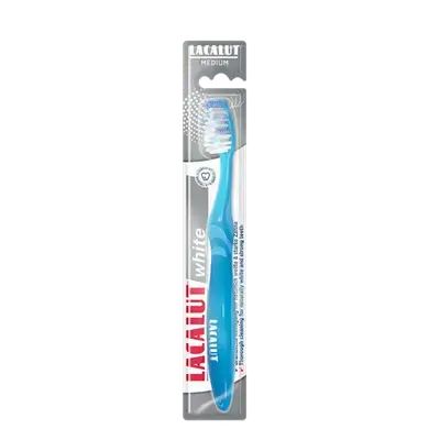 White Toothbrush Medium _ LACALUT