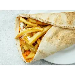 Potato Wrap in Muhammara Bread
