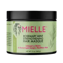 Rosemary Mint Strengthening Hair Mask Infused with Biotin 340gr _ MIELLE