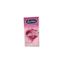 Durex Extra Thin Bubblegum 12 Condoms