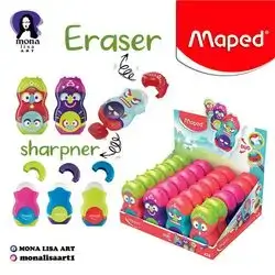 Eraser & sharpener-Maped