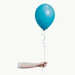 Blue Standard Helium Balloon