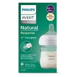 Philips Avent Glass Baby Bottle Natural Response 120ml