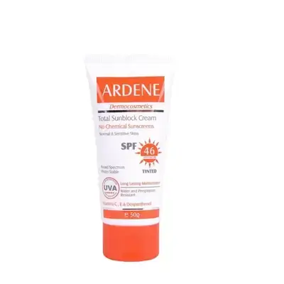 Ardene Total Sunblock Cream for Normal & Sensitive Skin SPF46 Tinted 50gr
