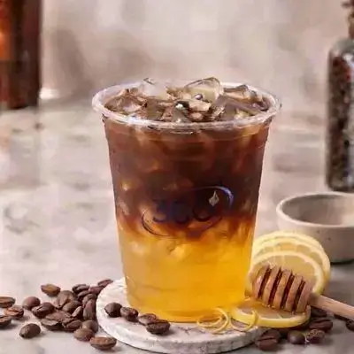 Iced Lemon And Honey Americano