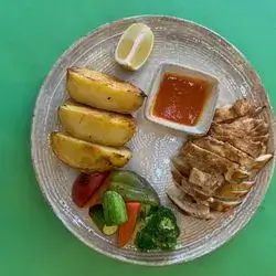 Chicken With Grilled Potatoes