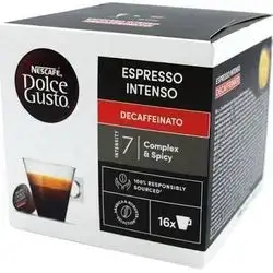 Nescafé Dolce Gusto Espresso Intenso Decaf – Intensity 7 – 16 Capsules