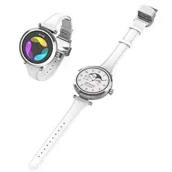 Compact and Round Smart Watch - Silver