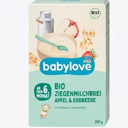 Goat's milk porridge apple-strawberry from 6 months, 200 g