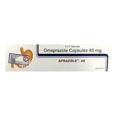 APRAZOLE (Omeprazole 40mg) 14 Capsules _ ajanta