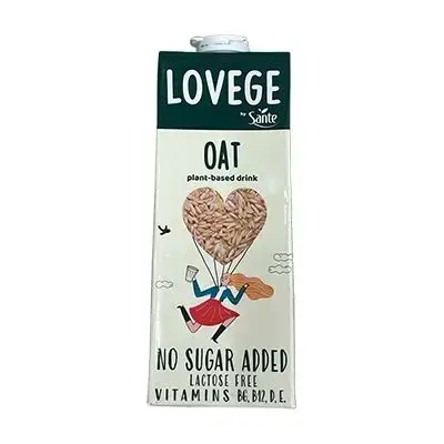 Lovege Milk Oat No Sugar 1l