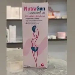 nutragyn feminine wash gel with oak bark & salvia extract , provides comfort & freshness , daily use , maintaining physiological ph 125ml
