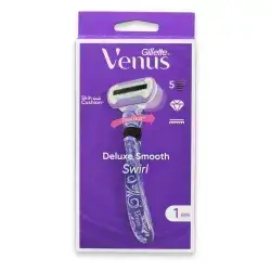 Gillette Venus Extra Smooth Swirl Women’s Razor, 1 Refill Razor Cartridges