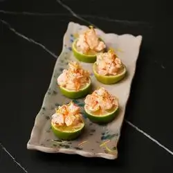 Lime kimchee shrimp