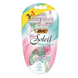 Miss Soleil Sensitive Less Irritation 3 Blades 3 Pcs+ 1 Free _ Bic