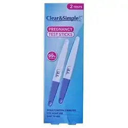 Clear&simple pregnancy test tricks 2 tests 99%accurate