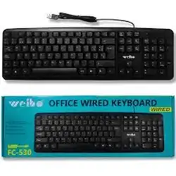 Weibo FC-530 Wired Desktop Keyboard.